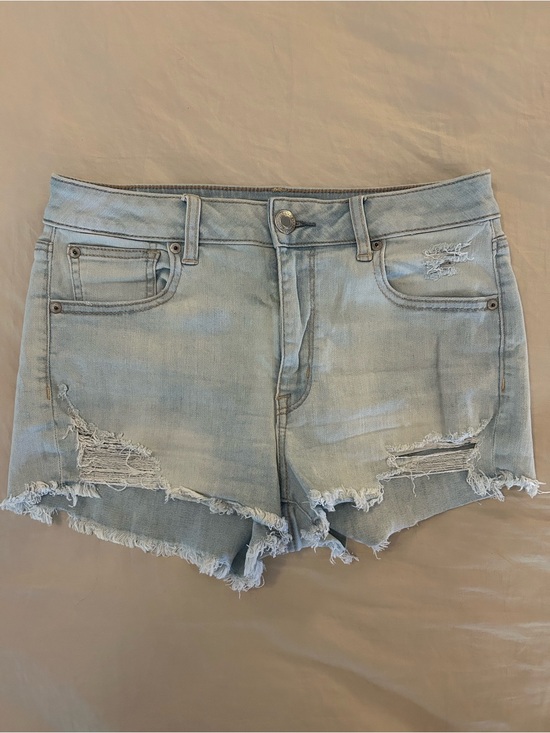 American Eagle Outfitters Pants - American Eagle Outfitters Light Blue Distressed Denim Shorts